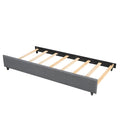 Full Upholstered Platform Bed With Trundle,Grey Old Sku:Sm001006Aae Grey Upholstered