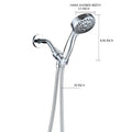 Handheld Shower Head With Hose High Pressure Shower Heads, Chrome Chrome Plastic