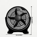 Simple Deluxe 20 Inch 3 Speed Plastic Floor Fans Oscillating Quiet For Home Commercial, Residential, And Greenhouse Use, Outdoor Indoor, Black Black Plastic