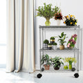 Simple Deluxe 3 Shelf Shelving With Wheels Steel Organizer 23