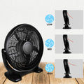 Simple Deluxe 14 Inch 3 Speed Plastic Floor Fans Oscillating Quiet For Home Commercial, Residential, And Greenhouse Use, Outdoor Indoor, Black Black Plastic