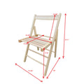 Folding Chair 2 S, Foldable Style Natural Natural Solid Wood