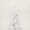 7.5Ft White Slim Artificial Christmas Tree Includes Foldable Metal Stand White American Traditional Polyester Polyester