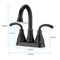 2 Handle Bathroom Sink Faucet With Pop Up Drain Oil Rubbed Bronze Oil Rubbed Bronze Zinc