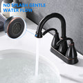 2 Handle Bathroom Sink Faucet With Pop Up Drain Oil Rubbed Bronze Oil Rubbed Bronze Zinc