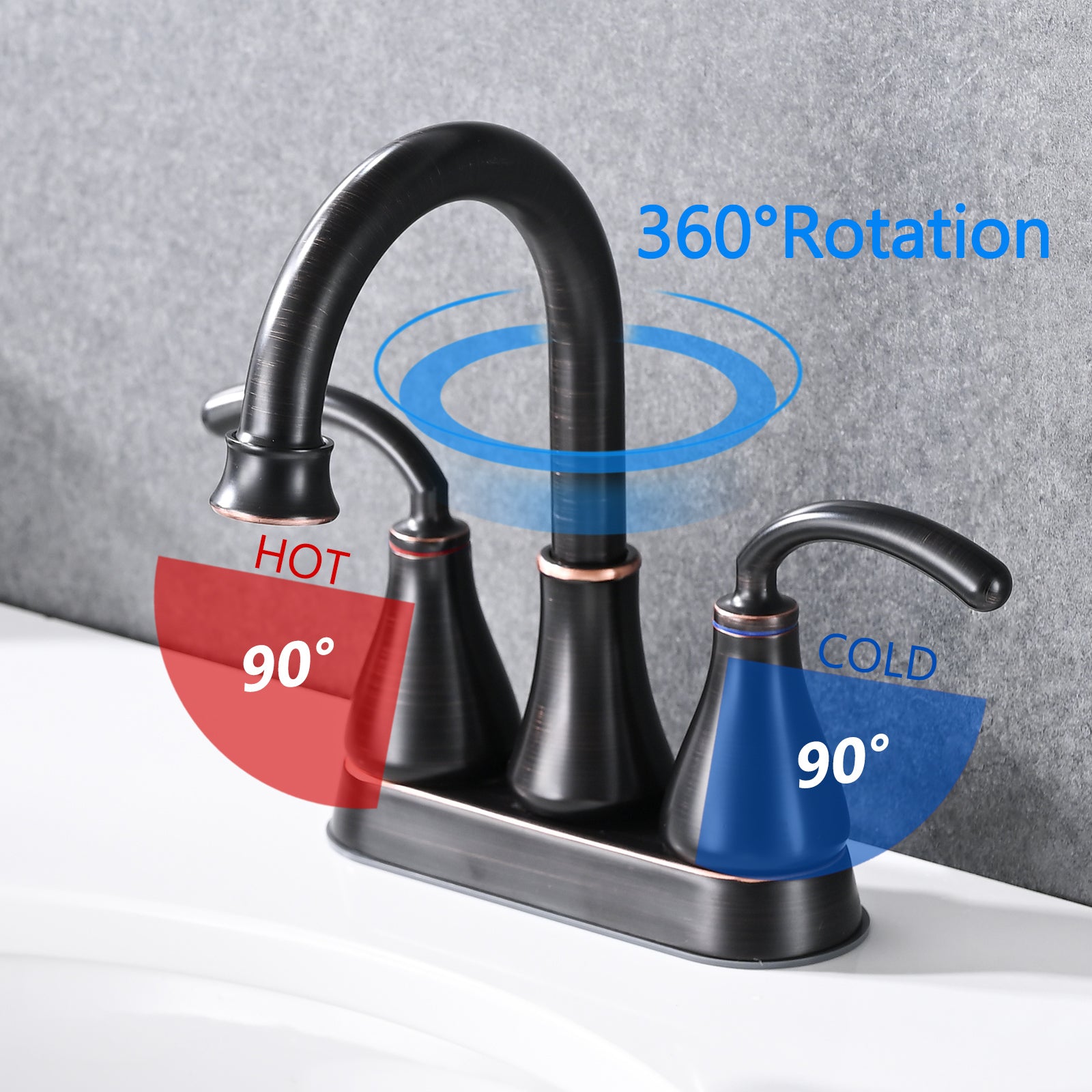 2 Handle Bathroom Sink Faucet With Pop Up Drain Oil Rubbed Bronze Oil Rubbed Bronze Zinc