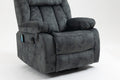 Recliners Lift Chair Relax Sofa Chair Livingroom Furniture Living Room Power Electric Reclining For Elderly Blue Metal & Wood