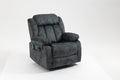 Recliners Lift Chair Relax Sofa Chair Livingroom Furniture Living Room Power Electric Reclining For Elderly Blue Metal & Wood