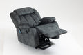 Recliners Lift Chair Relax Sofa Chair Livingroom Furniture Living Room Power Electric Reclining For Elderly Blue Metal & Wood