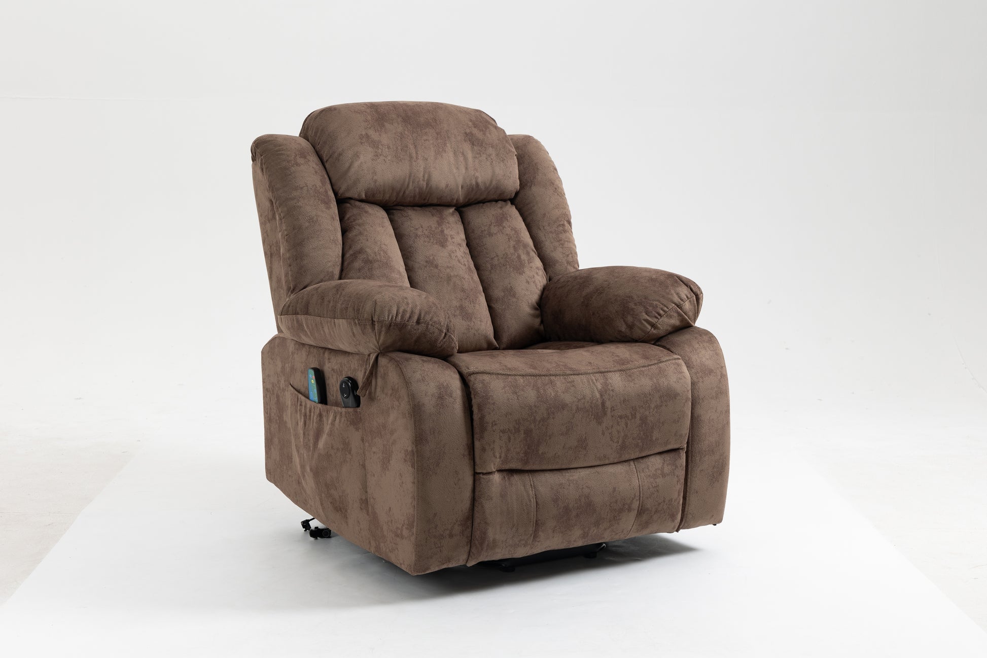 Recliners Lift Chair Relax Sofa Chair Livingroom Furniture Living Room Power Electric Reclining For Elderly Brown Metal & Wood