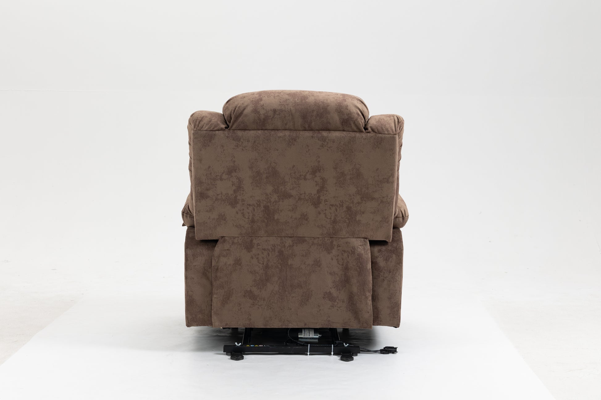 Recliners Lift Chair Relax Sofa Chair Livingroom Furniture Living Room Power Electric Reclining For Elderly Brown Metal & Wood