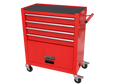 4 Drawers Tool Cabinet With Tool Sets Red Red Steel