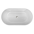 Acrylic Freestanding Soaking Bathtub 60 Black White Acrylic