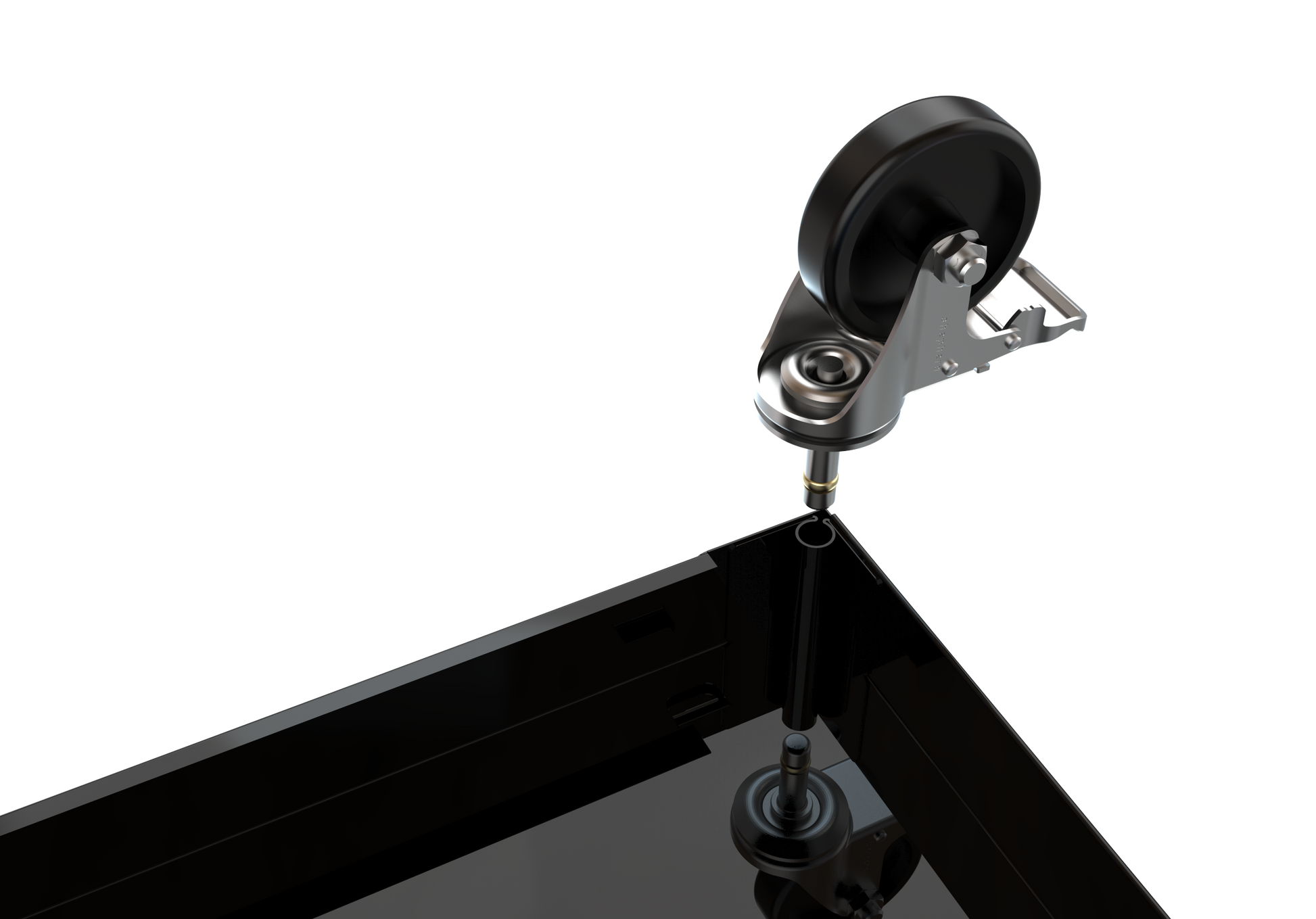 4 Drawers Tool Cabinet With Tool Sets Black Red Steel