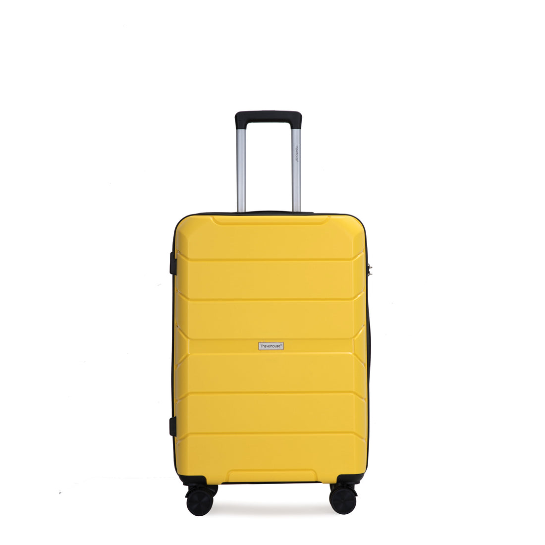 Hardshell Suitcase Spinner Wheels Pp Luggage Sets Lightweight Durable Suitcase With Tsa Lock,3 Piece Set 20 24 28 ,Yellow Yellow Polypropylene