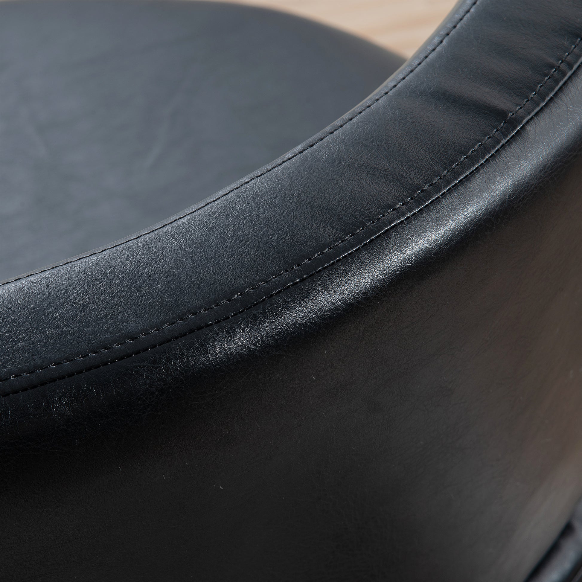 29.13" Wide Swivel Chair Black Pu Pu