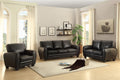 Modern Living Room Furniture 1Pc Chair Black Faux Leather Covering Retro Styling Furniture Black Primary Living Space Contemporary,Modern,Retro Solid Wood