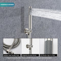 Wall Mounted Round Shower Combo Set With 10