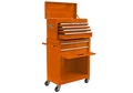 High Capacity Rolling Tool Chest With Wheels And Drawers, 8 Drawer Tool Storage Cabinet Orange Orange Steel