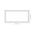 72 In. W X 36 In. H Black Framed Led Single Bathroom Vanity Mirror In Polished Crystal Bathroom Vanity Led Mirror With 3 Color Lights Mirror For Bathroom Wall Smart Lighted Vanity Mirror Matt Black Aluminium