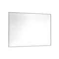 48X 36Inch Led Mirror Bathroom Vanity Mirror With Back Light, Wall Mount Anti Fog Memory Large Adjustable Vanity Mirror Gun Ash Aluminium