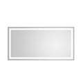 72 In. W X 36 In. H Black Framed Led Single Bathroom Vanity Mirror In Polished Crystal Bathroom Vanity Led Mirror With 3 Color Lights Mirror For Bathroom Wall Smart Lighted Vanity Mirror Matt Black Aluminium