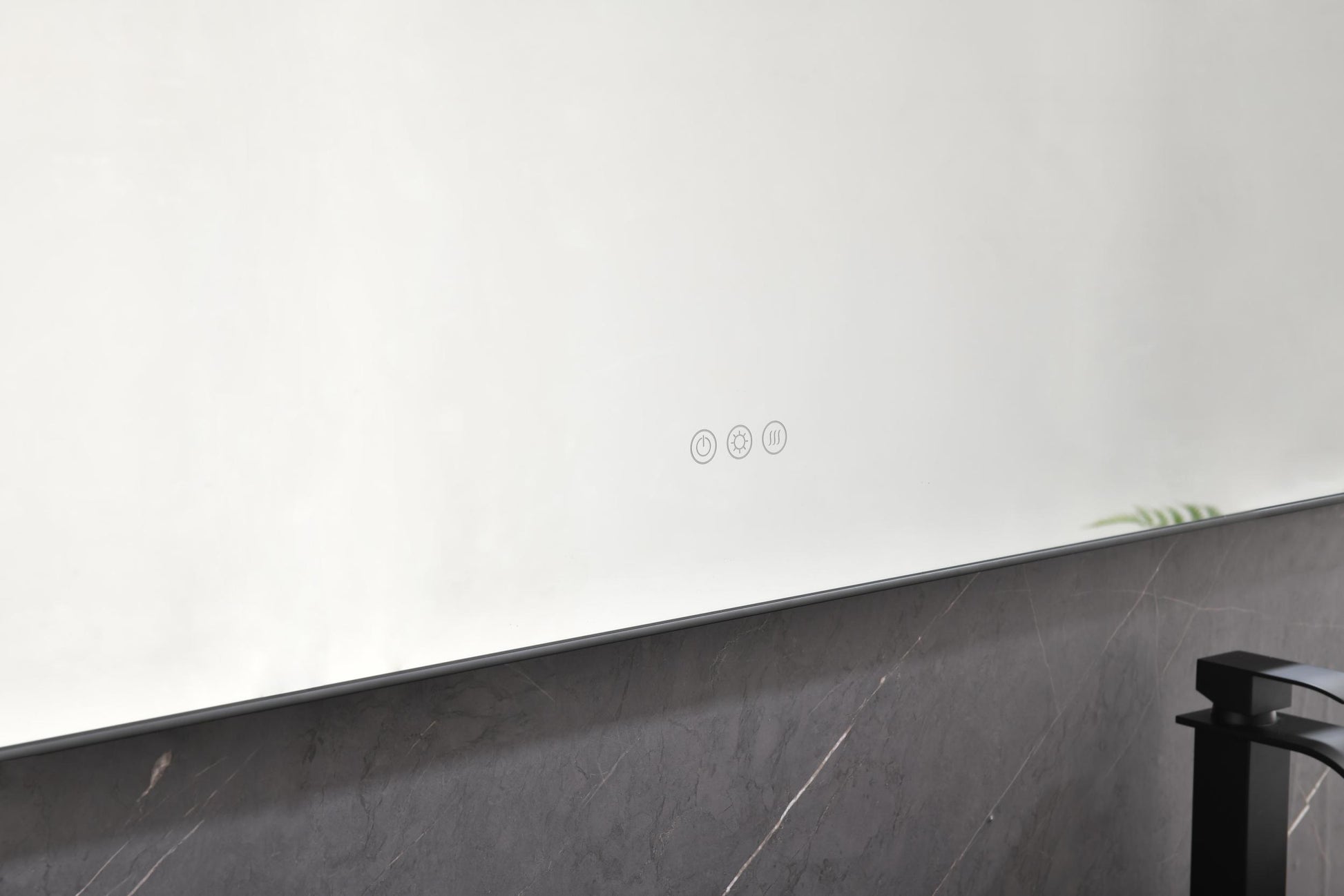 84X 36Inch Led Mirror Bathroom Vanity Mirror With Back Light, Wall Mount Anti Fog Memory Large Adjustable Vanity Mirror Gun Ash Aluminium