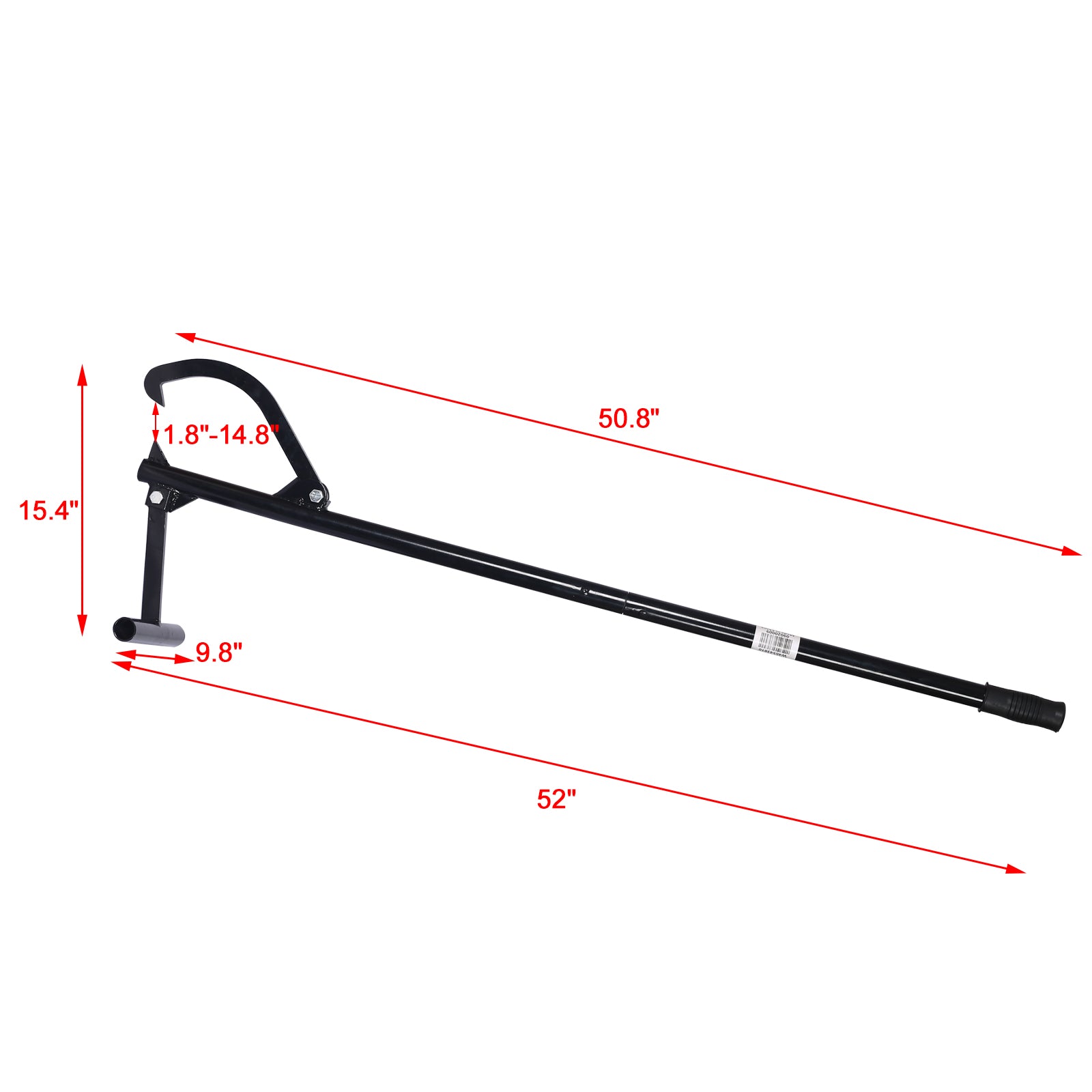 Metal Timberjack Triple Thick Log Lifter Heavy Duty Log Jack 48" Black Steel
