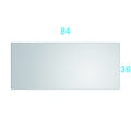 84X 36Inch Led Mirror Bathroom Vanity Mirror With Back Light, Wall Mount Anti Fog Memory Large Adjustable Vanity Mirror Gun Ash Aluminium