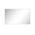 Led Mirror Bathroom Vanity Mirror With Back Light, Wall Mount Anti Fog Memory Large Adjustable Vanity Mirror Gun Ash Aluminium