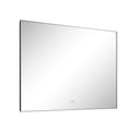 60X 36Inch Led Mirror Bathroom Vanity Mirror With Back Light, Wall Mount Anti Fog Memory Large Adjustable Vanity Mirror Gun Ash Aluminium