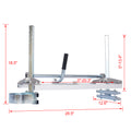 Chainsaw Mill Portable Chain Saw Mill Aluminum Steel Planking Lumber,Planking Milling Bar Size 14 24