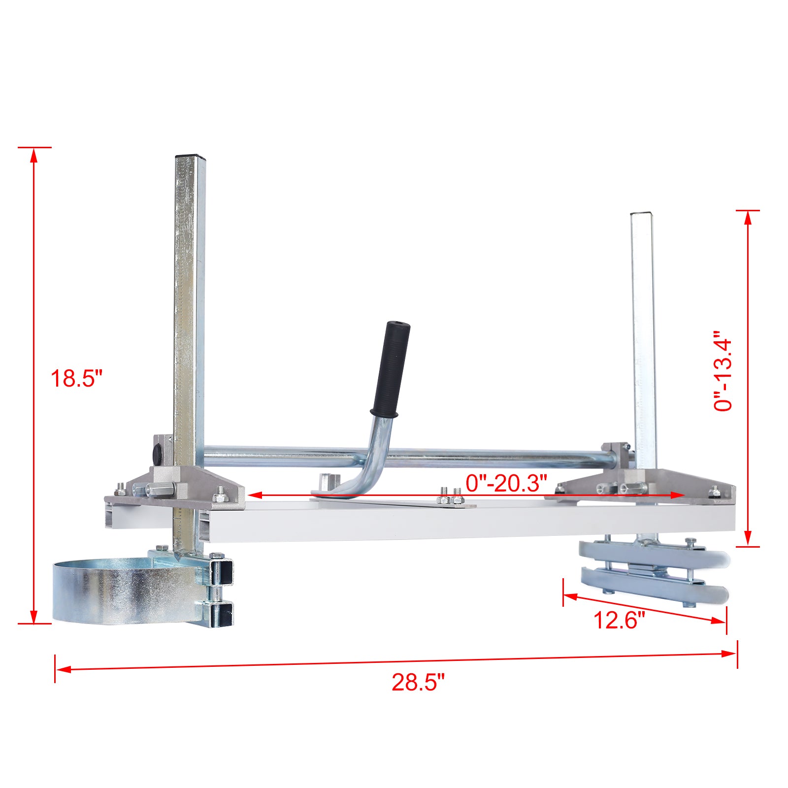 Chainsaw Mill Portable Chain Saw Mill Aluminum Steel Planking Lumber,Planking Milling Bar Size 14 24" Silver Aluminium