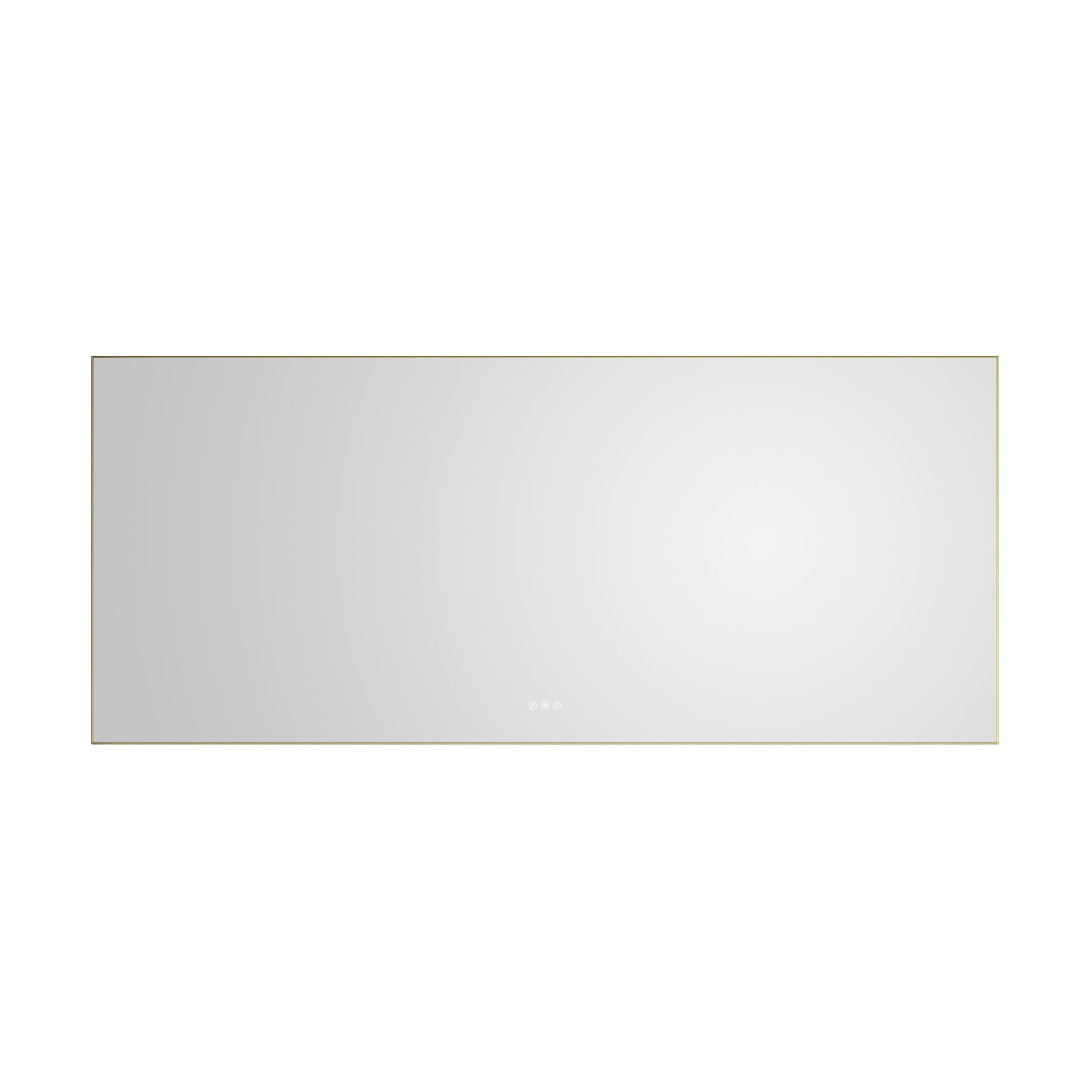 84X 36Inch Led Mirror Bathroom Vanity Mirror With Back Light, Wall Mount Anti Fog Memory Large Adjustable Vanity Mirror Gold Aluminium