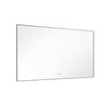 72X 36Inch Led Mirror Bathroom Vanity Mirror With Back Light, Wall Mount Anti Fog Memory Large Adjustable Vanity Mirror Gun Ash Aluminium