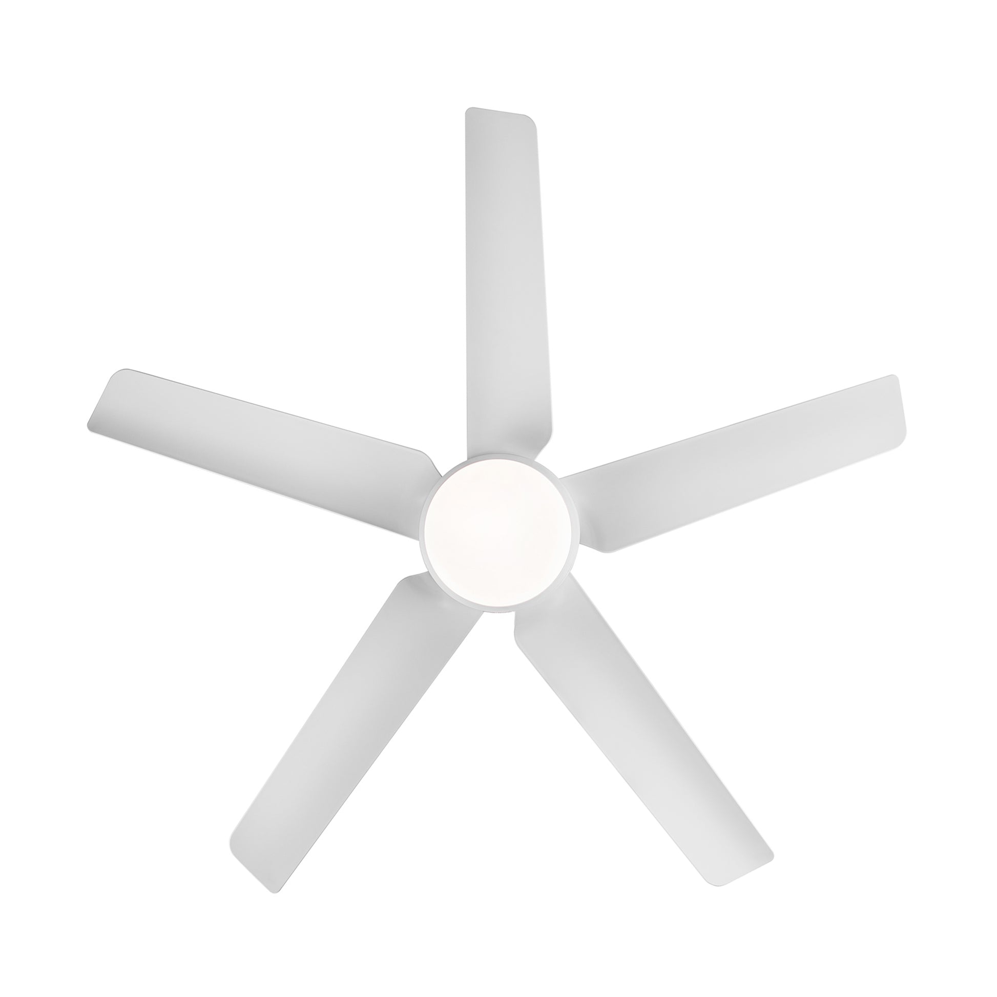 48 In Intergrated Led Ceiling Fan With White Abs Blade White Abs