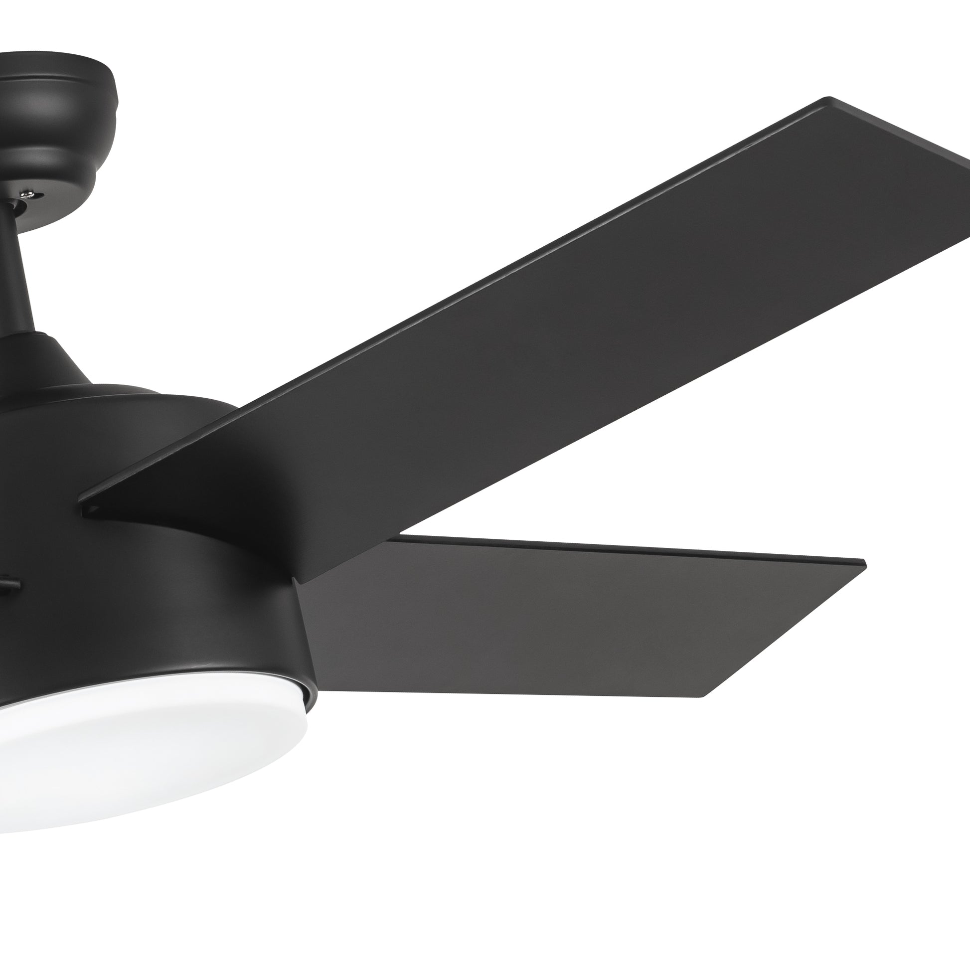 44 In Intergrated Led Ceiling Fan With Black Abs Blade Black Plywood