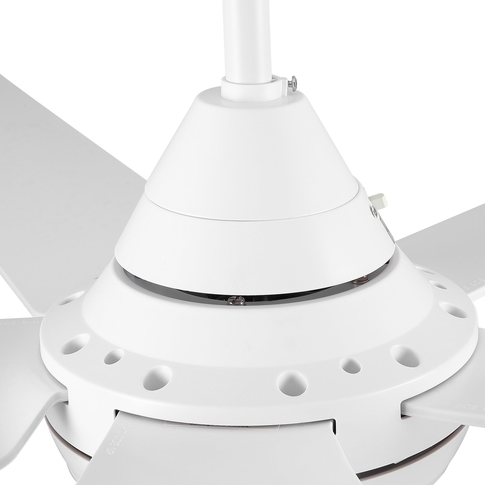 Yuhao 48 In Intergrated Led Ceiling Fan With White Abs Blade White Abs Steel Q235