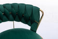 Set Of 2 Bar Stools,With Chrome Footrest And Base Swivel Height Adjustable Mechanical Lifting Velvet Golden Leg Simple Bar Stool Green Green Foam Fabric