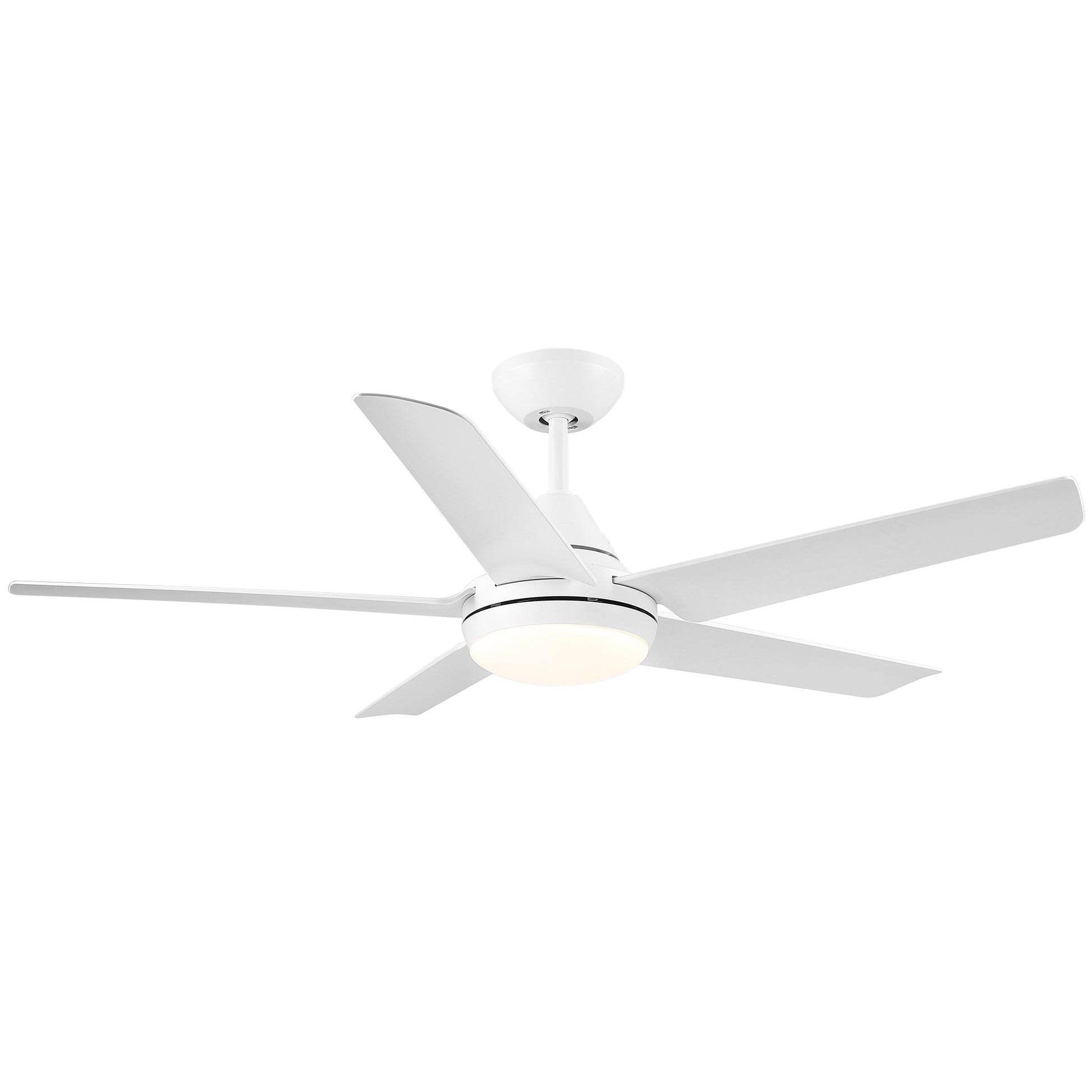 48 In Intergrated Led Ceiling Fan With White Abs Blade White Abs