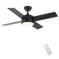 44 In Intergrated Led Ceiling Fan With Black Abs Blade Black Plywood