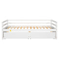 Daybed With Two Storage Drawers ,White Sku:W504P148589 Twin White Pine