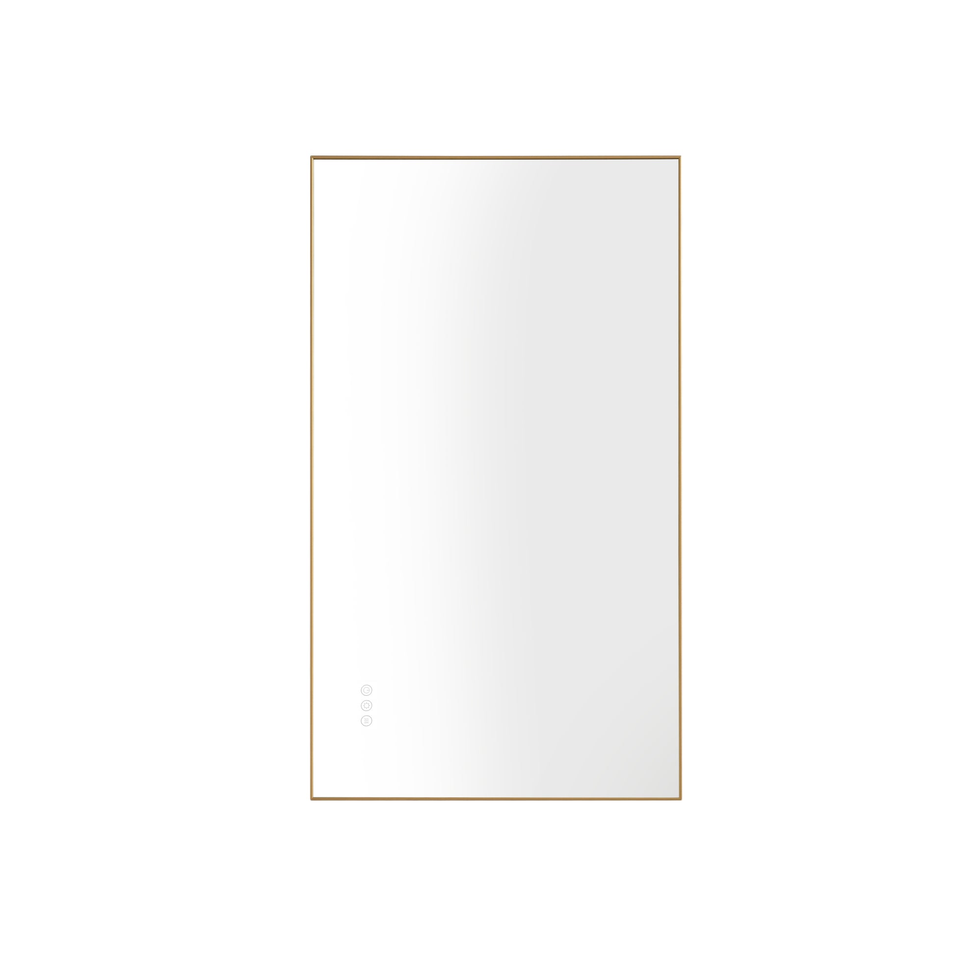 42X 24Inch Led Mirror Bathroom Vanity Mirror With Back Light, Wall Mount Anti Fog Memory Large Adjustable Vanity Mirror Gold Aluminium