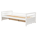 Daybed With Two Storage Drawers ,White Old Sku:W50450915 Twin White Pine