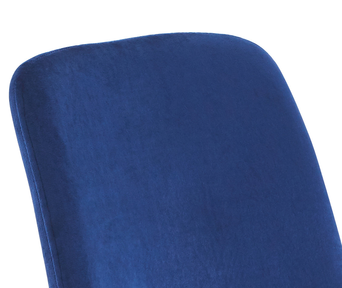 Dining Chair 4Pcs Blue Modern Style Technology.Suitable For Restaurants, Cafes, Taverns, Offices, Living Rooms, Reception Rooms. Blue Fabric