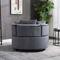 Accent Chair Classical Barrel Chair For Living Room Modern Leisure Chair Grey Gray Foam Velvet