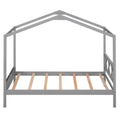 Twin Size Wood House Bed With Storage Space, Gray Old Sku: Lp000001Aae Gray Solid Wood