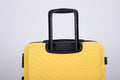 3 Piece Luggage Sets Abs Lightweight Suitcase With Two Hooks, Spinner Wheels, Tsa Lock, 20 24 28 , Yellow Yellow Abs