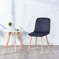 Dining Chair Balck 1Pc 1Ctn Black Fabric