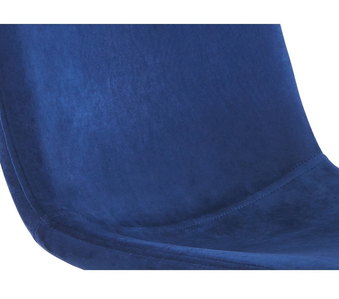 Dining Chair Blue 1Pc 1Ctn Blue Fabric